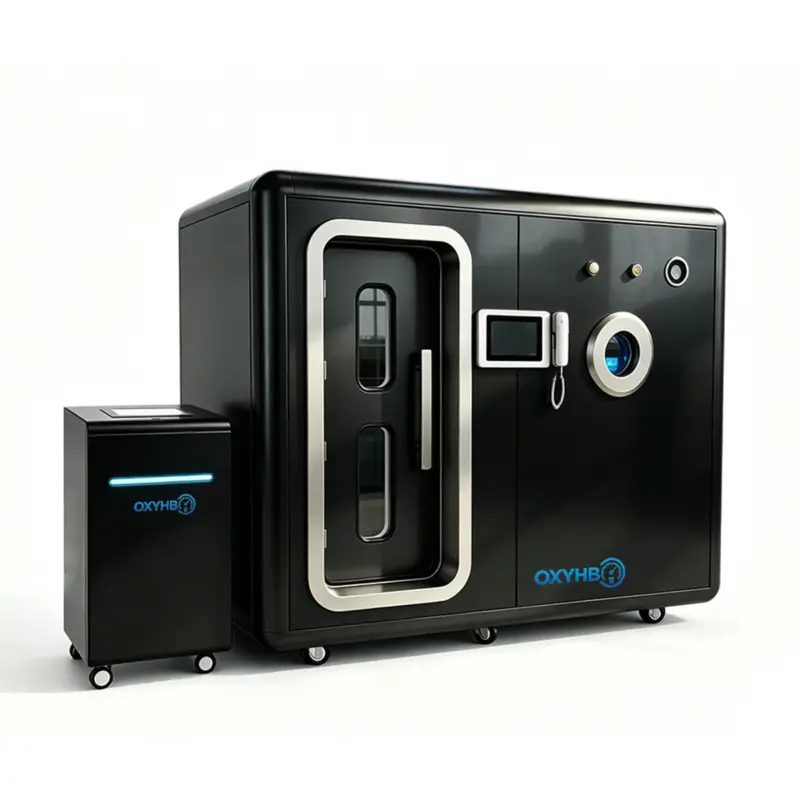 2.0 ATA Multiplace Hyperbaric Chamber for Sale Black and White